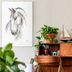 " Watercolor Equine Study II " Painting Print - Image 5