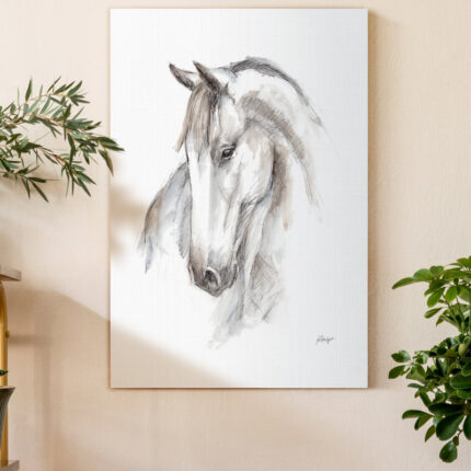 ” Watercolor Equine Study II ” Painting Print - Chic Decora
