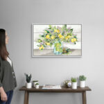 " Watercolor Lemons In Mason Jar Landscape " by Tre Sorelle Studios - Image 4