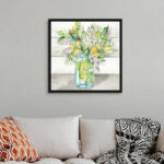 " Watercolor Lemons In Mason Jar On Shiplap " by Tre Sorelle Studios
