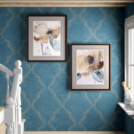 ” Watercolor Poppy ” 2 – Pieces - Chic Decora