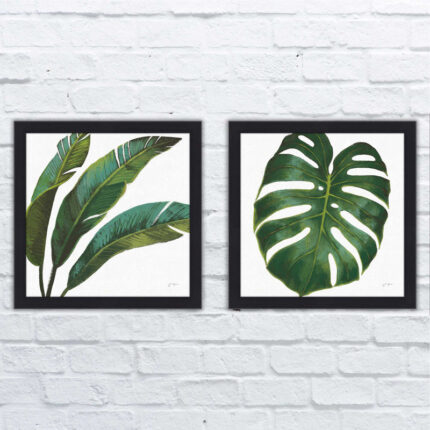 ” Welcome To Paradise XI On White ” 2 – Pieces - Chic Decora