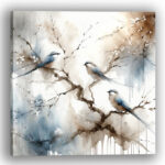 " Whispering Branches: Trio Of Birds;Whispering Branches: Trio Of Birds "