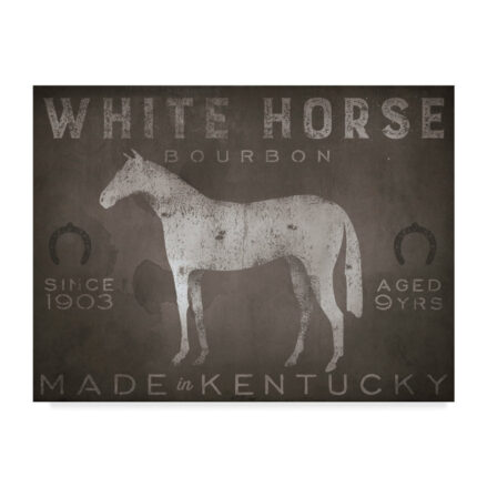 ” White Horse With Words ” by Ryan Fowler - Chic Decora