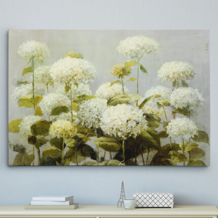 ” White Hydrangea Garden ” by Danhui Nai - Chic Decora