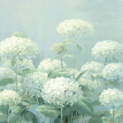 ” White Hydrangea Garden Sage Crop “ - Chic Decora