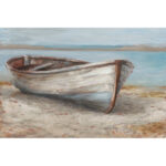 " Whitewashed Boat I " Painting Print