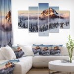 " Winter Mountain Landscape " 5 - Pieces - Image 6