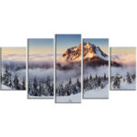 " Winter Mountain Landscape " 5 - Pieces - Image 4