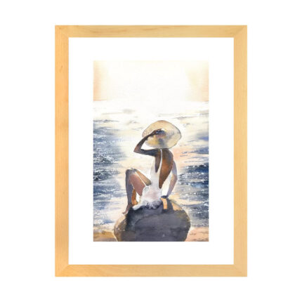 ” Woman On A Rock ” by Marina Ignatova - Chic Decora