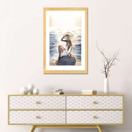 ” Woman On A Rock ” by Marina Ignatova - Chic Decora