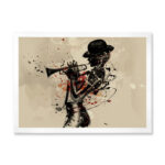 " Woman Playing Jazz Trumpet " - Image 5