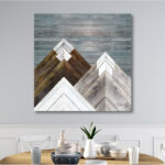 " Wood Inlay Mountains I " - Image 5