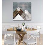 " Wood Inlay Mountains I " - Image 7