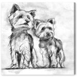 " Yorkie Animals " Painting Print - Image 4