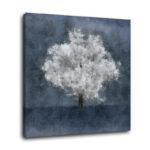 Absolutely One Framed in Blue/GrayBlue Gray White Tree Contemporary Modern' - Wrapped Canvas Graphic Art Print - Image 5