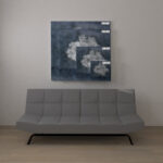 Absolutely One Framed in Blue/GrayBlue Gray White Tree Contemporary Modern' - Wrapped Canvas Graphic Art Print - Image 3
