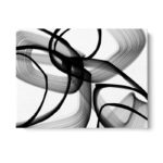 Abstract Poetry in Black and White 100' by Irena Orlov, Modern Abstract Gallery Canvas Wall Art - Image 6