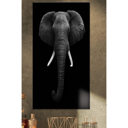 African Elephant portrait in black and white, Elephant wall art photograpy - Chic Decora
