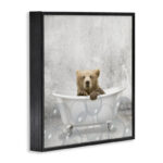 Baby Bear Bath Time Cute Animal' - Graphic Art Print - Image 2