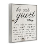 Be Our Guest Poem Cursive' Graphic Art Print - Image 2