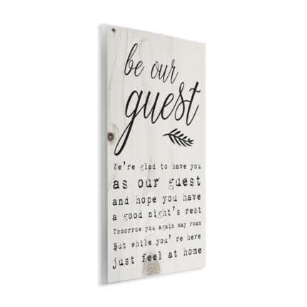 Be Our Guest Poem Cursive’ Graphic Art Print - Chic Decora