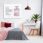 Beauty Begins Fashion Perfume' Textual Art - Image 3