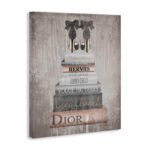 Book Stack Heels Metallic Pink' Graphic Art Print - Image 2