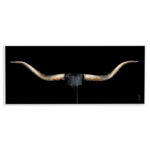Bull Horns Shadow Black Brown Animal' by Third and Wall - Painting Print