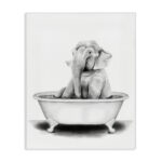 Elephant in a Tub Funny Animal Bathroom' by Rachel Neiman - Drawing Print - Image 7