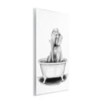 Elephant in a Tub Funny Animal Bathroom' by Rachel Neiman - Drawing Print - Image 2