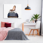 Fashion Book Set Leopard Pumps Heels' Graphic Art Print - Image 3