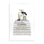 Fashion Designer Makeup Bookstack White Gold' Textual Art