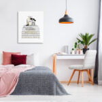 Fashion Designer Makeup Bookstack White Gold' Textual Art - Image 3