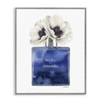 Fashion Designer Perfume Flower Blue' Textual Art