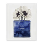 Fashion Designer Perfume Flower Blue' Textual Art