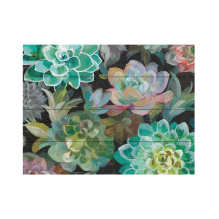 Floral Succulents v2 Crop’ by Danhui Nai – Painting Print - Chic Decora