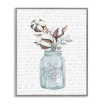 Handmade Soap Jar Cotton Flower Bathroom Word Design' Graphic Art - Image 8