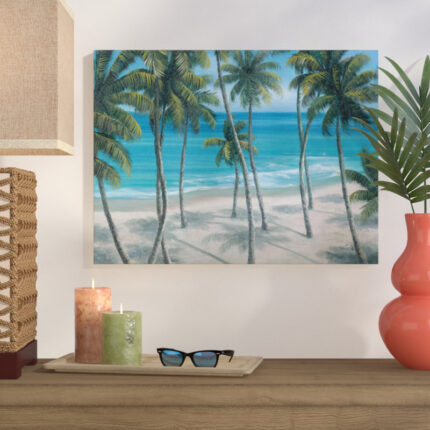 Leisureville’ Painting Print on Wrapped Canvas - Chic Decora