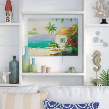 Merritt Island’ Wrapped Canvas Print on Canvas - Chic Decora
