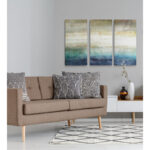 Mountain Lake' Multi-Piece Painting on Canvas - Image 2