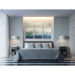 Mountain Lake' Multi-Piece Painting on Canvas - Image 4