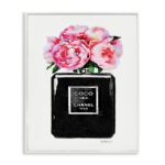 Perfume Bottle Flower Peony' Graphic Art Print - Image 2