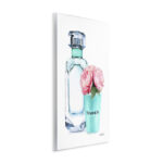 Perfume Bottle and Peonies' - Graphic Art Print - Image 2