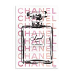 Perfume Bottle with Words' Graphic Art Print