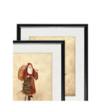 Santa and Tree' 2 Piece Framed Acrylic Painting Print Set - Image 5