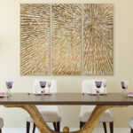 Sunshine' Print Multi Piece Sunshine Textured Hand Painted Canvas Wall Art with Gold Foil by Martin Edwards - Image 6