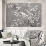 White Cherry Blossoms II' Painting Multi-Piece Image on Canvas