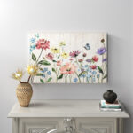 Wildflower Flutter on Wood' by Nan - Wrapped Canvas Graphic Art Print - Image 2