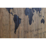 World Map' by Fireside Home - Picture Frame Graphic Art Print on Wood - Image 3